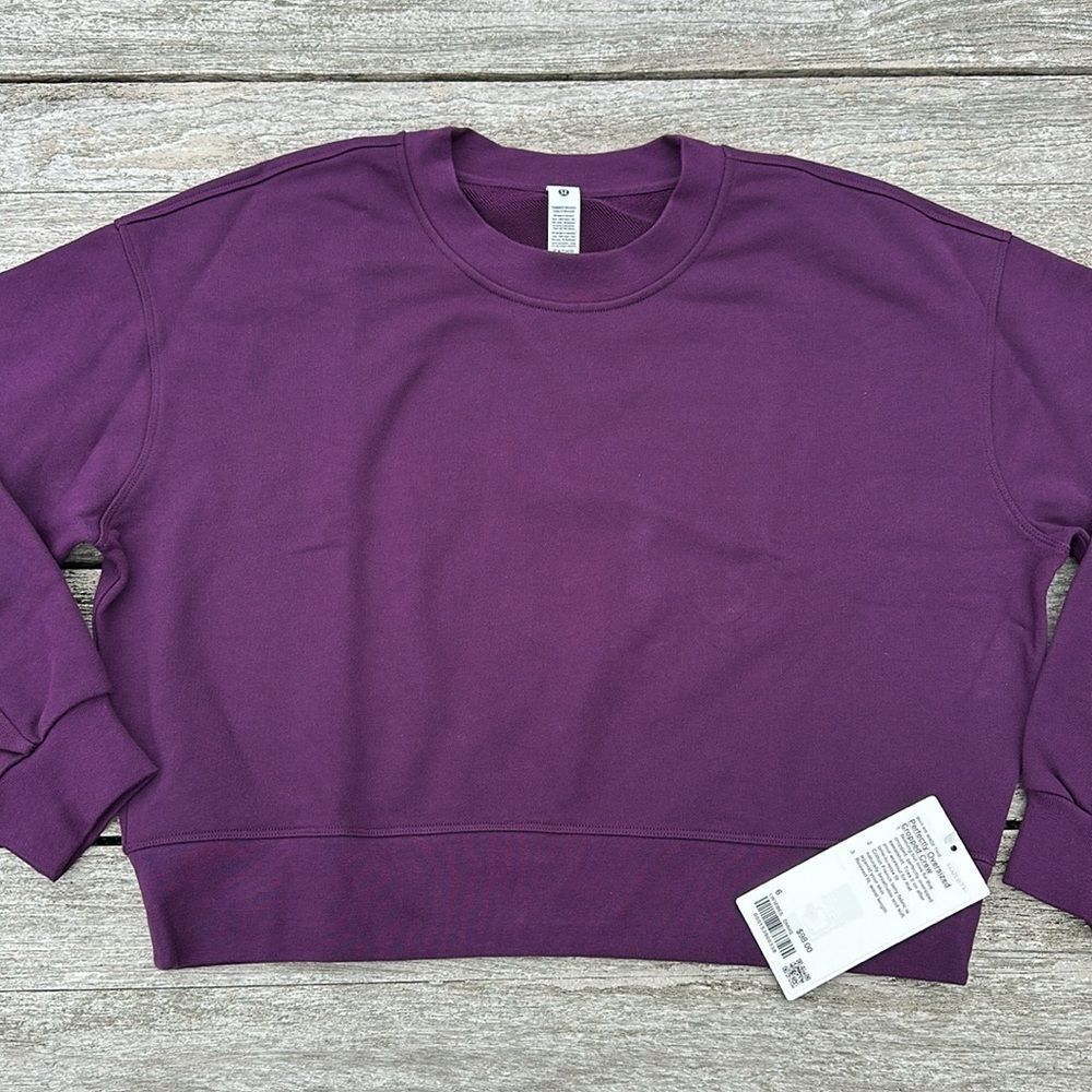 Women's Purple Crew Neck Sweatshirt